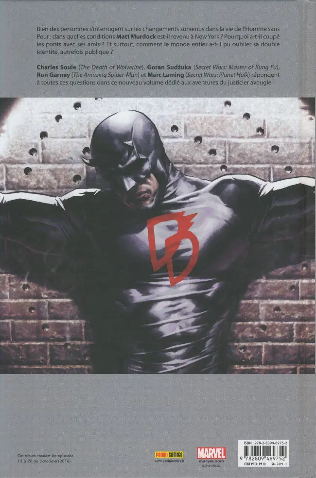 Verso de l'album Daredevil Tome 4 Pourpre