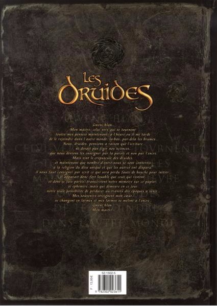 Verso de l'album Les Druides Tome 7 Les disparus de Cornouailles