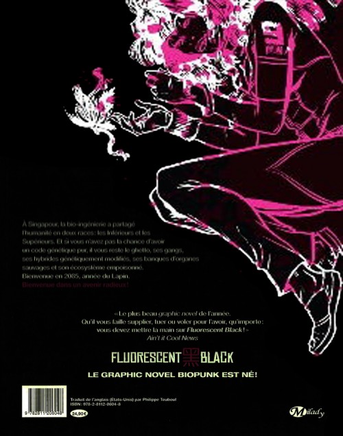 Verso de l'album Fluorescent black