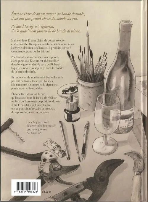 Verso de l'album Les Ignorants