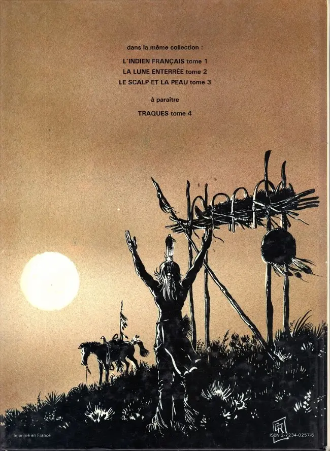 Verso de l'album L'Indien Français Tome 3 Le scalp et la peau