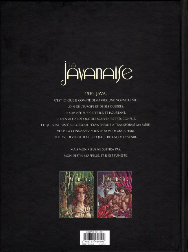 Verso de l'album La Javanaise Tome 2 La Destructrice