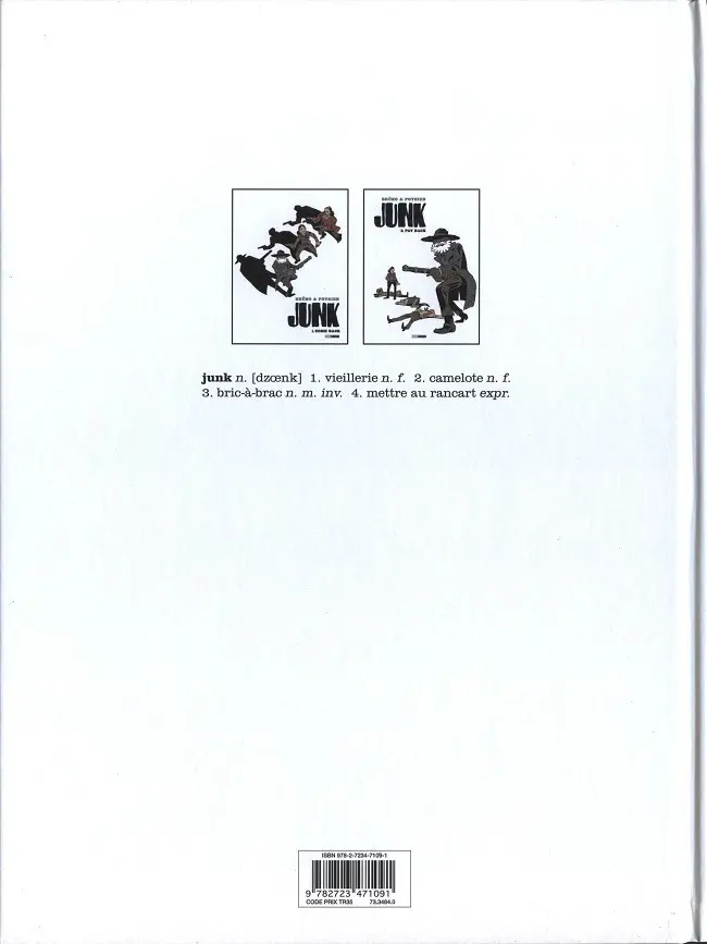 Verso de l'album Junk Tome 2 Pay back