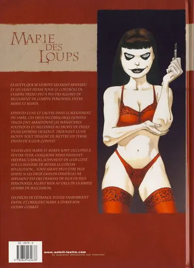 Verso de l'album Marie des Loups Tome 3 Le sang des loups