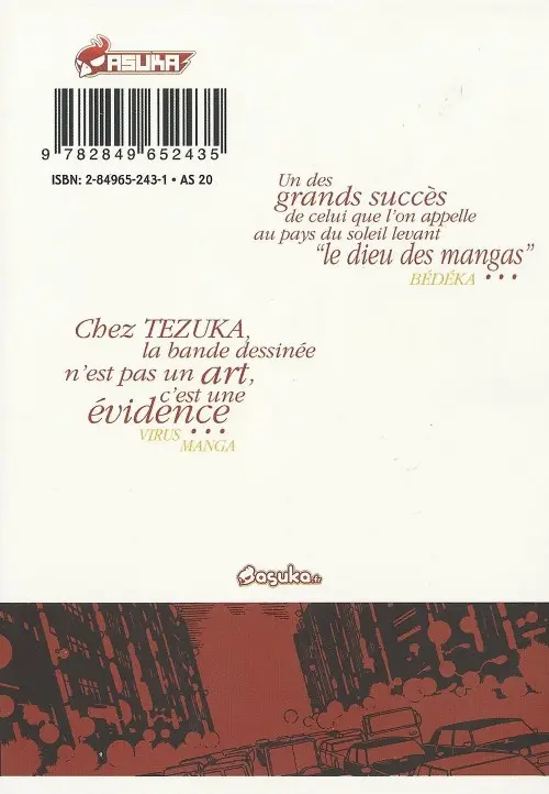 Verso de l'album Midnight Tome 1