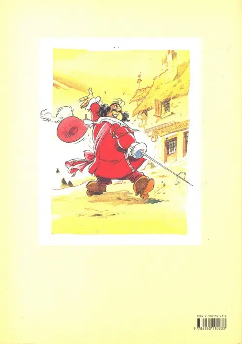 Verso de l'album Les Mousquetaires / Câline et Calebasse Les joyaux de la reine