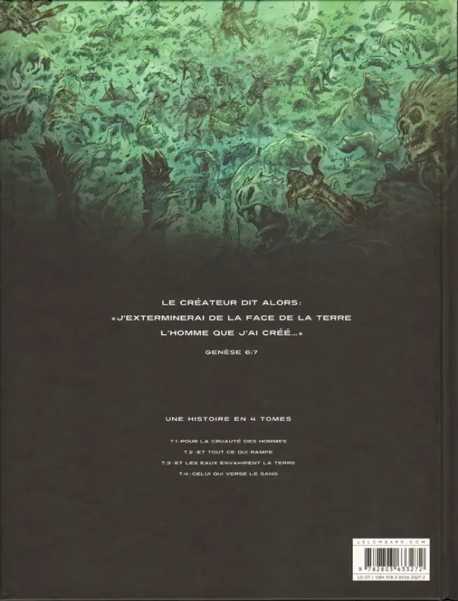 Verso de l'album Noé Tome 3 Et les eaux envahirent la terre