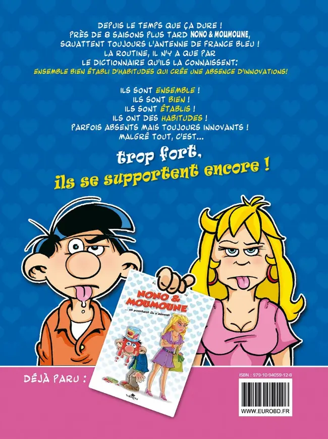 Verso de l'album Nono & Moumoune Tome 2 Trop fort, ils s'aiment encore !