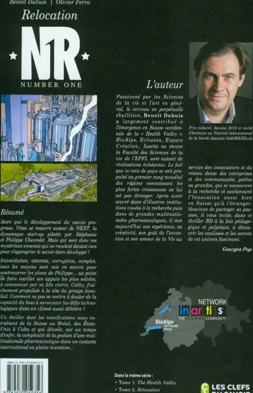 Verso de l'album Number One (NR1) Tome 2 Relocation