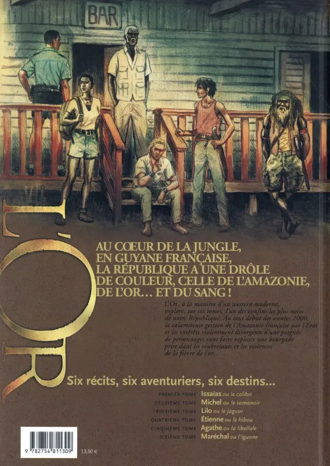 Verso de l'album L'Or Tome 2 Michel ou le tamanoir