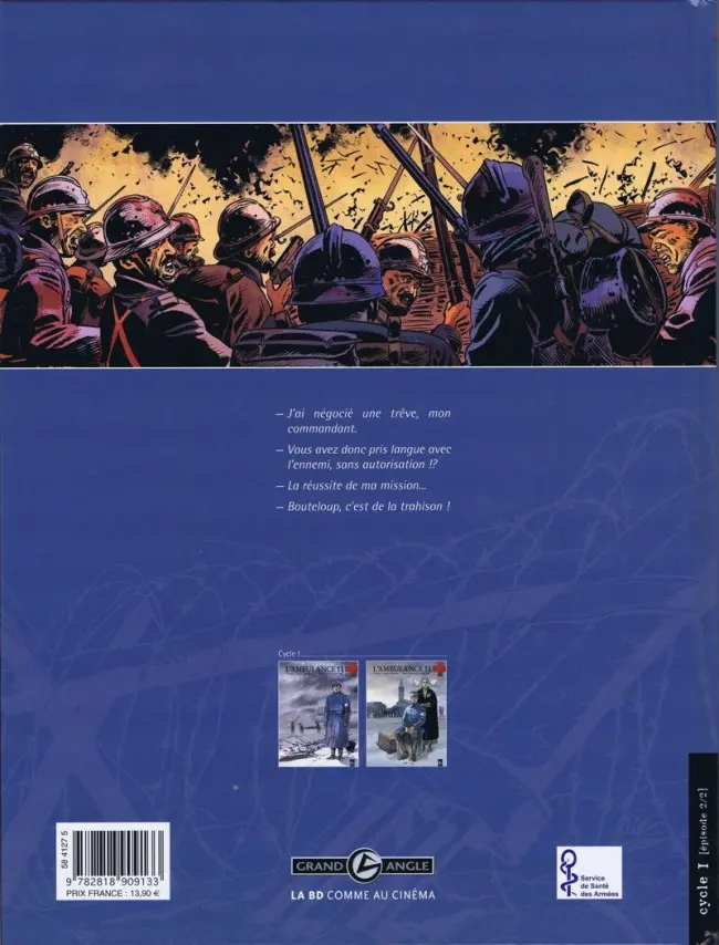 Verso de l'album L'Ambulance 13 Tome 2 Au nom des hommes