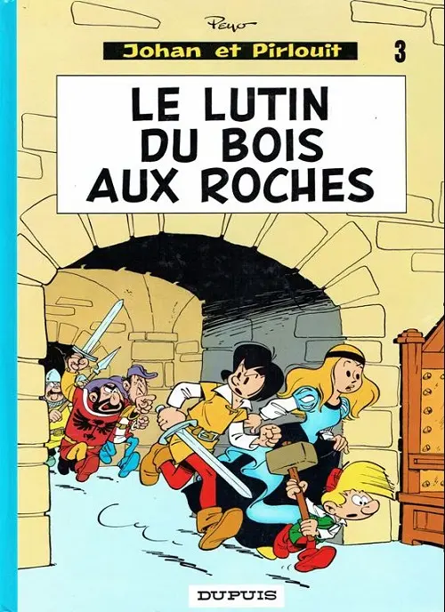 Couverture de l'album Johan et Pirlouit Tome 3 Le lutin du bois aux roches