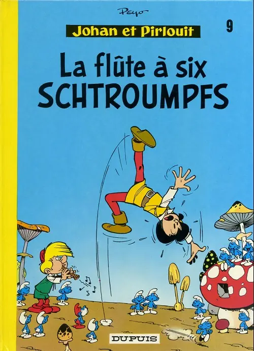 Couverture de l'album Johan et Pirlouit Tome 9 La flûte à six schtroumpfs