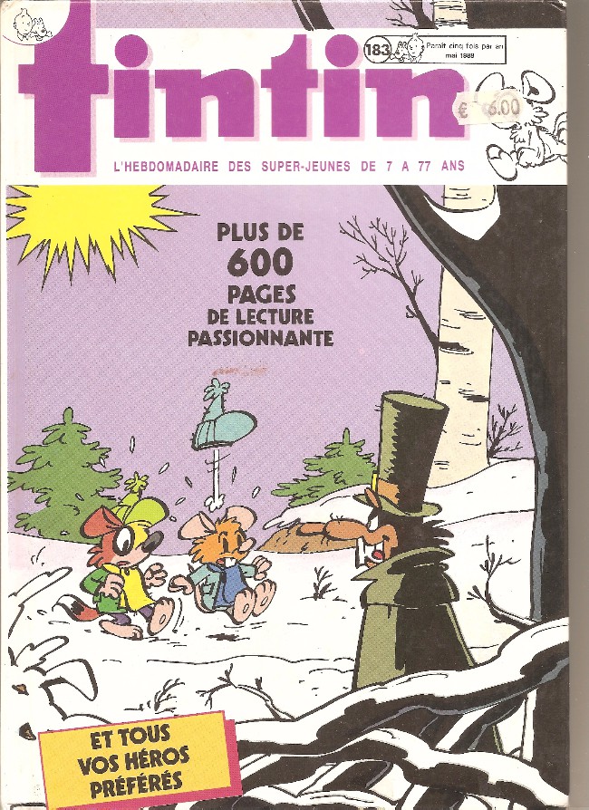 Couverture de l'album Tintin Tome 183 Tintin album du journal