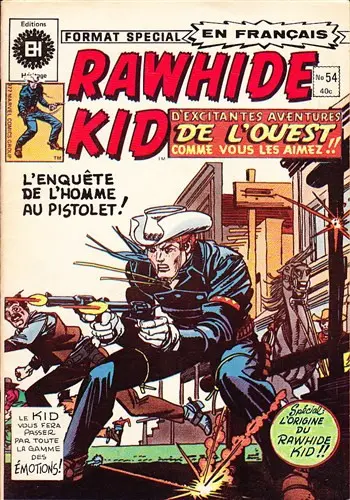 Couverture de l'album Rawhide Kid N° 54 La quête du tueur !