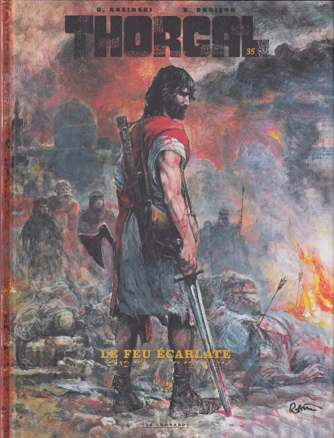 Couverture de l'album Thorgal Tome 35 Le feu écarlate