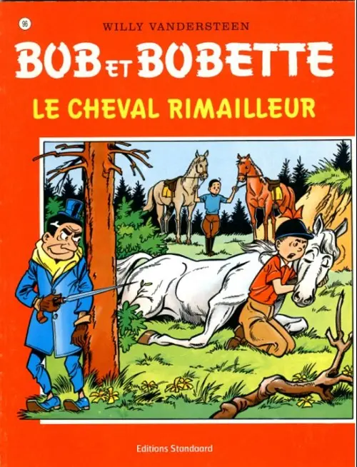 Couverture de l'album Bob et Bobette Tome 96 Le cheval rimailleur