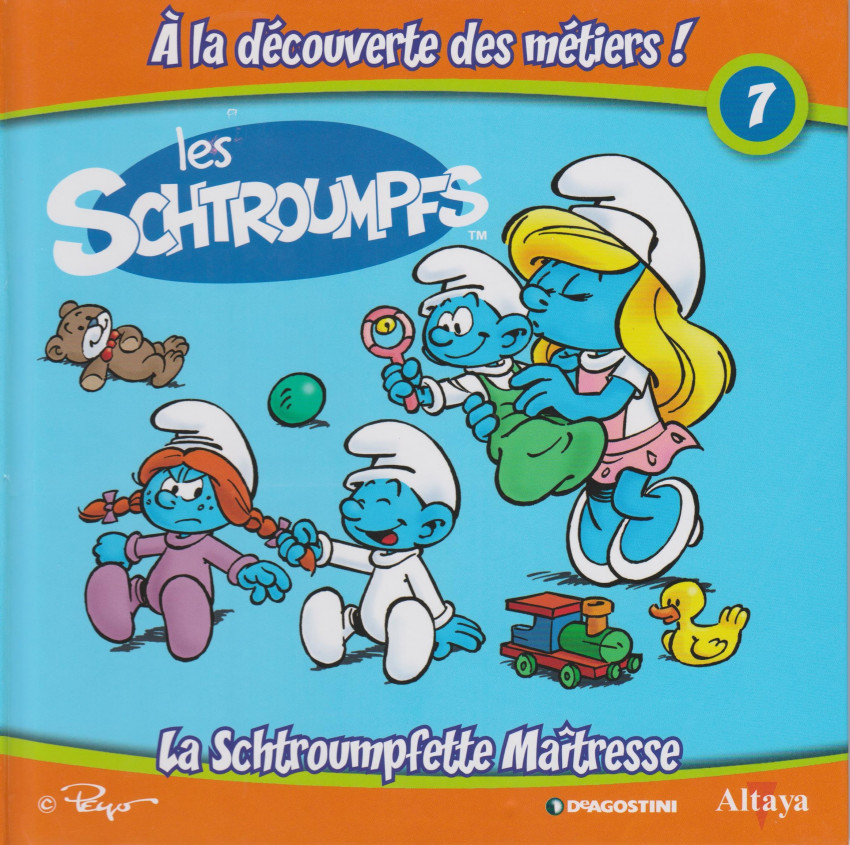 Couverture de l'album Les schtroumpfs - À la découverte des métiers ! 7 La Schtroumpfette Maîtresse