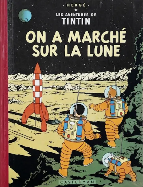 Couverture de l'album Tintin Tome 17 On a marché sur la Lune