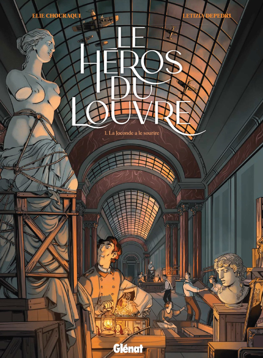 Couverture de l'album Le Héros du Louvre 1 La Joconde a le sourire