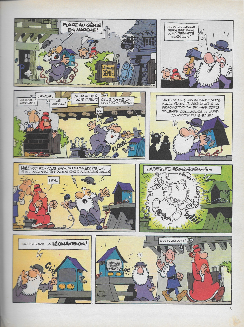 Planche de l'album Léonard Tome 1 Léonard est un génie