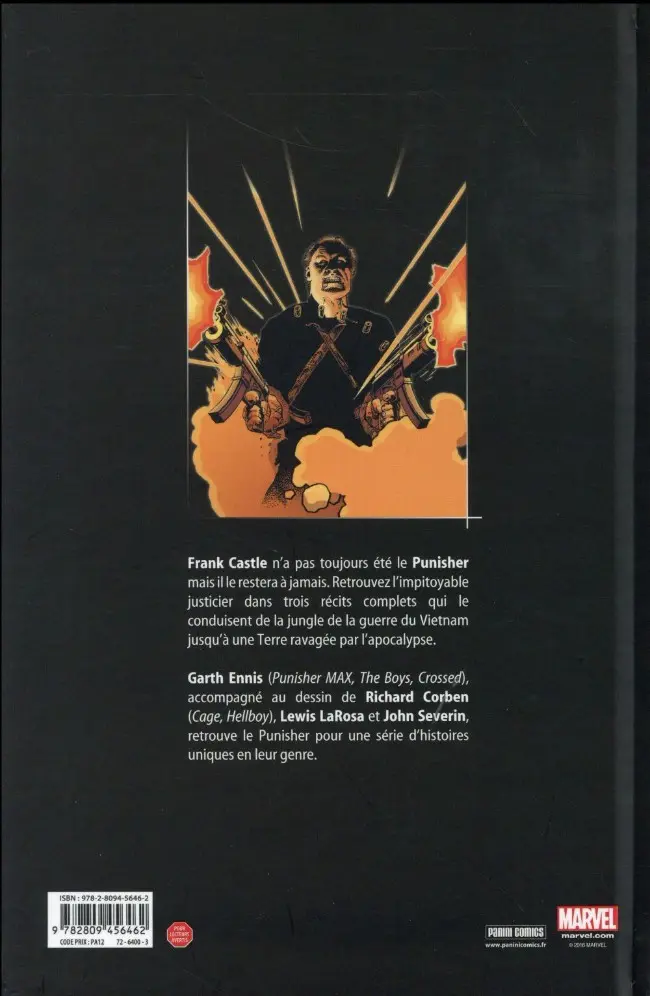 Verso de l'album Punisher - La Fin