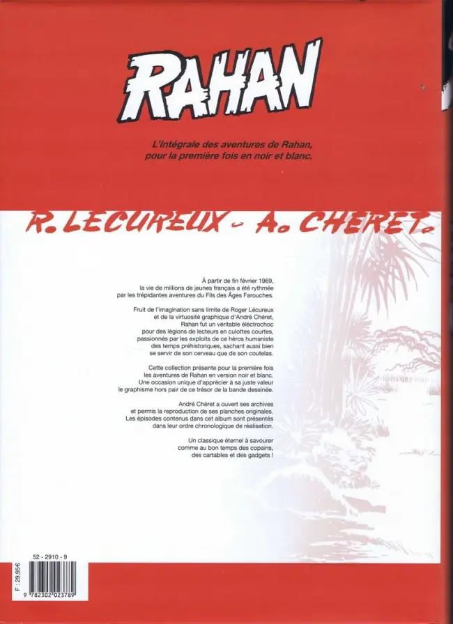 Verso de l'album Rahan Intégrale noir et blanc Tome 7