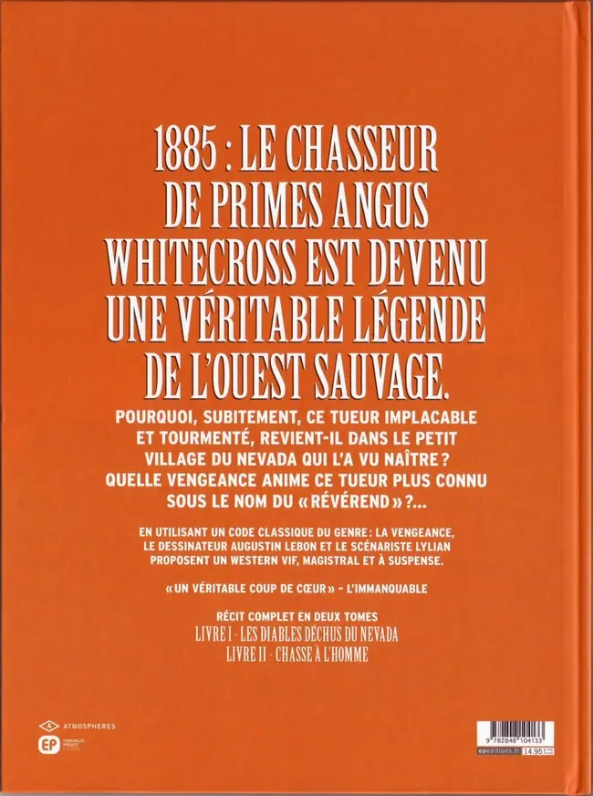 Verso de l'album Le Révérend Tome 1 Les diables déchus du Nevada