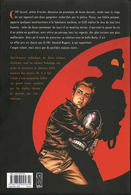 Verso de l'album Rocketeer