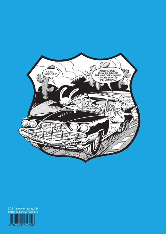 Verso de l'album Sam & Max Police Freelance