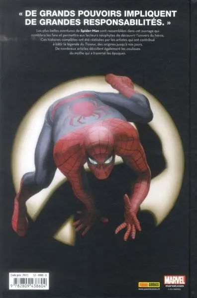 Verso de l'album Je suis Spider-Man