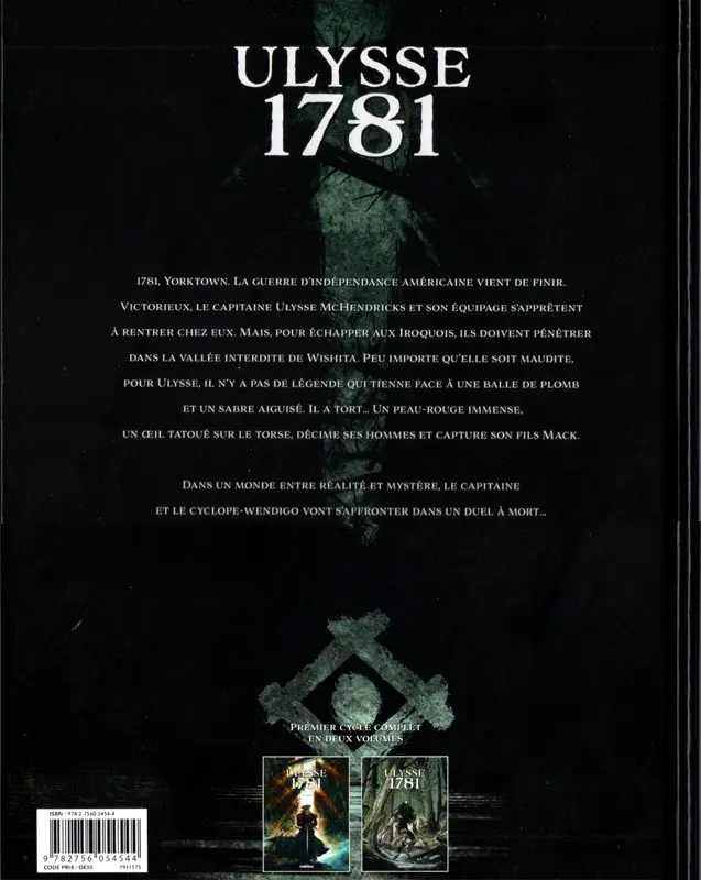 Verso de l'album Ulysse 1781 Tome 2 Le Cyclope (2/2)