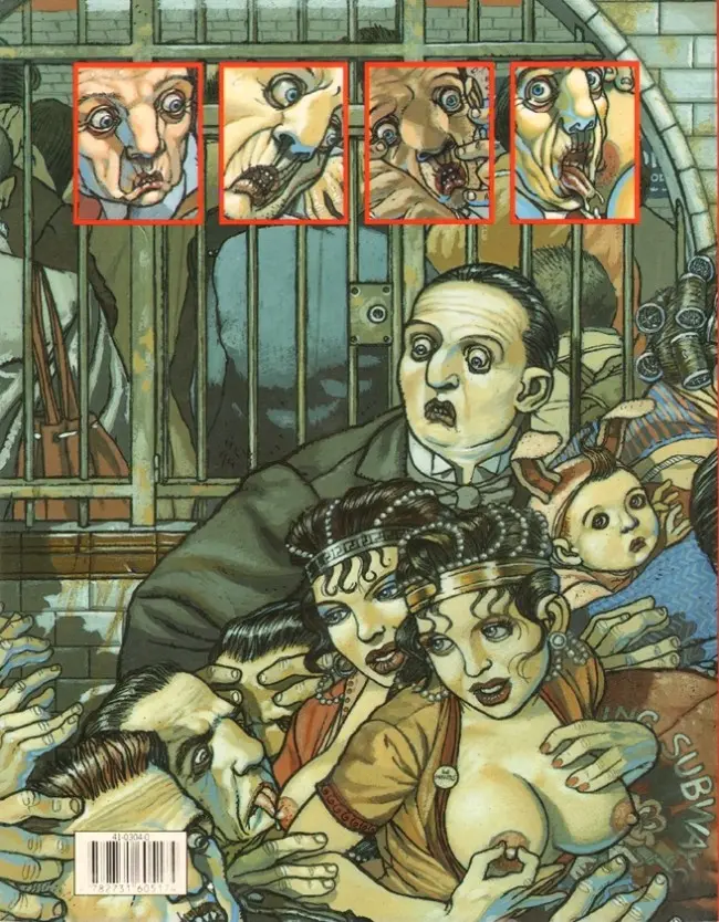 Verso de l'album Le Ventre du Minotaure