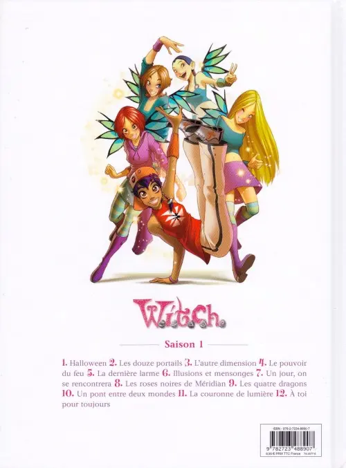 Verso de l'album W.I.T.C.H. Tome 6 Illusions et Mensonges
