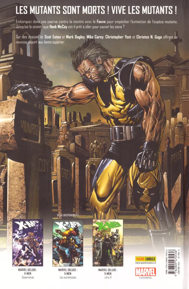 Verso de l'album X-Men X-Men - Espèce en danger