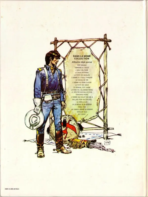 Verso de l'album Blueberry Tome 1 Fort Navajo
