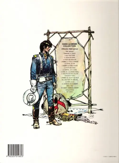 Verso de l'album La Jeunesse de Blueberry Tome 2 Un yankee nommé Blueberry