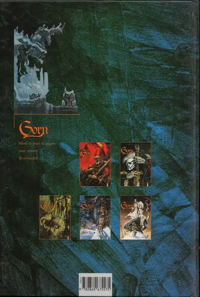 Verso de l'album Gorn Tome 4 Le sang du ciel