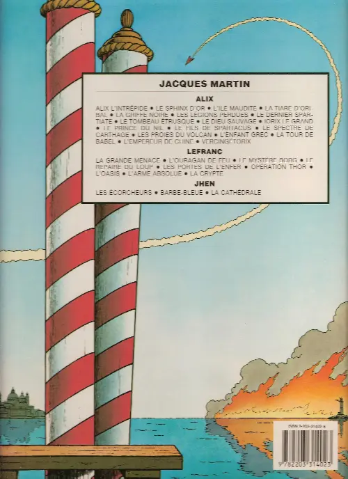 Verso de l'album Lefranc Tome 1 La grande menace