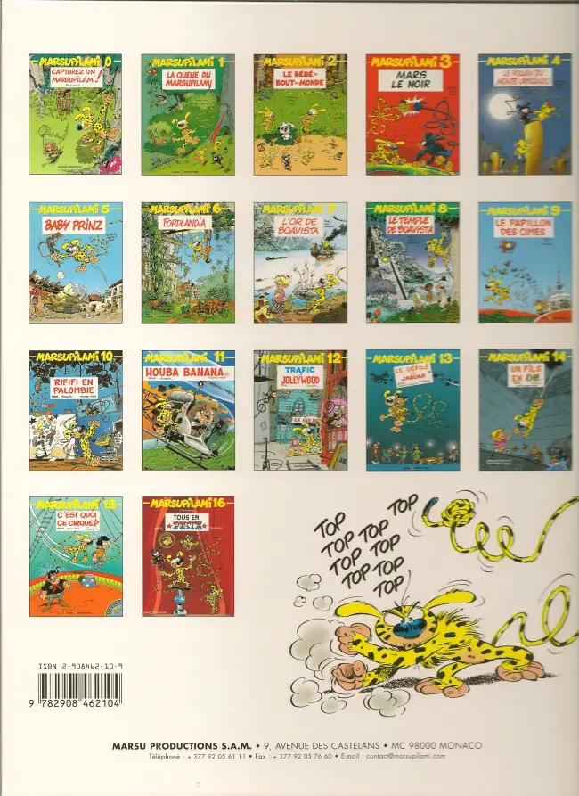Verso de l'album Marsupilami Tome 2 Le bébé du bout du monde