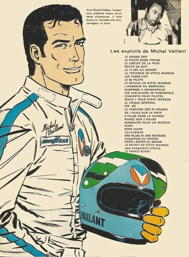 Verso de l'album Michel Vaillant Tome 9 Le retour de Steve Warson