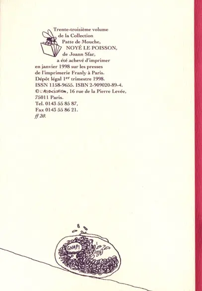 Verso de l'album Noyé le poisson