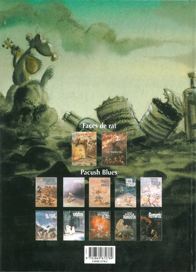 Verso de l'album Pacush Blues Tome 1 Premières mesures