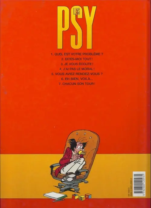 Verso de l'album Les Psy Tome 1 Quel est votre problème ?