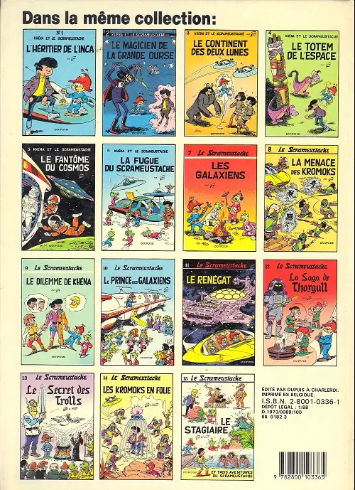 Verso de l'album Le Scrameustache Tome 1 L'héritier de l'Inca