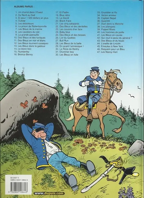 Verso de l'album Les Tuniques Bleues Tome 7 Les bleus de la marine