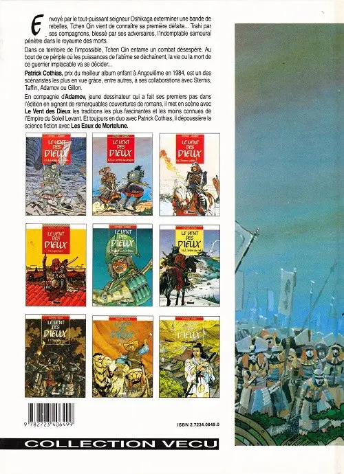 Verso de l'album Le Vent des Dieux Tome 2 Le ventre du dragon