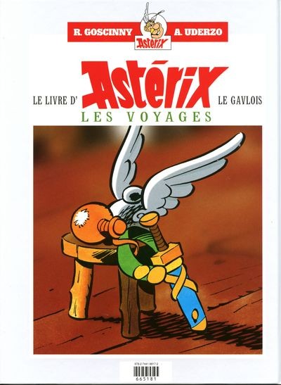 Verso de l'album Astérix Tome 33 + HS Le ciel lui tombe sur la tête / Le livre d'Astérix le gaulois : Les voyages