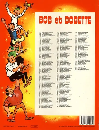 Verso de l'album Bob et Bobette Tome 222 Le possédant possédé