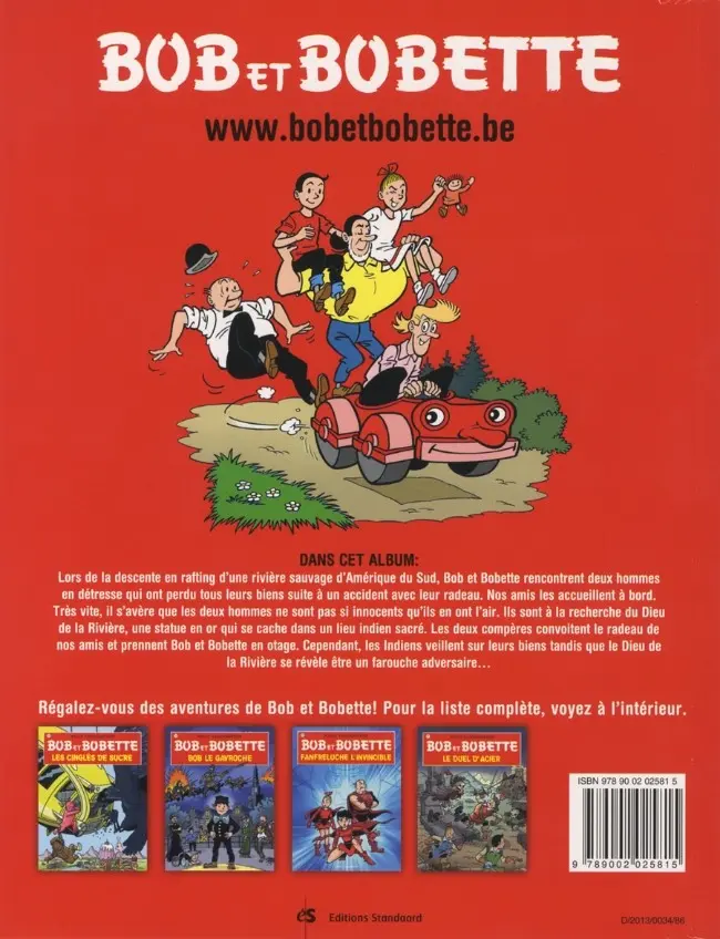 Verso de l'album Bob et Bobette Tome 322 La rivière volante